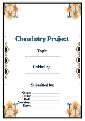 Chemistry Project Latest Title Page Design