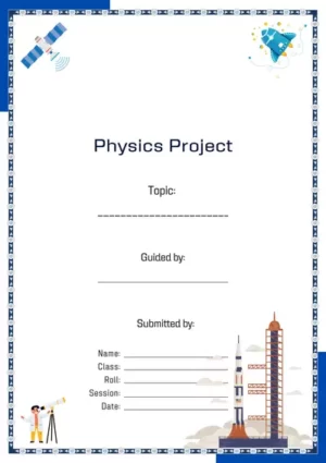 Physics Project Inspiring Project Cover Design