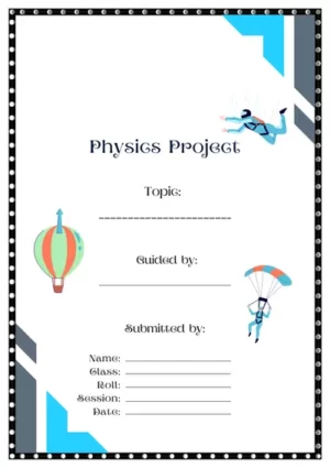 Physics Project Latest Title Page Design